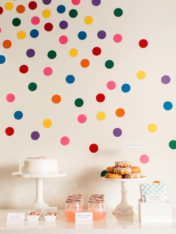 Pared de confeti