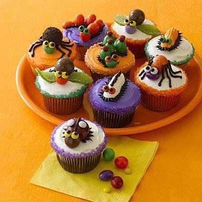 Unos bichos en los cupcakes