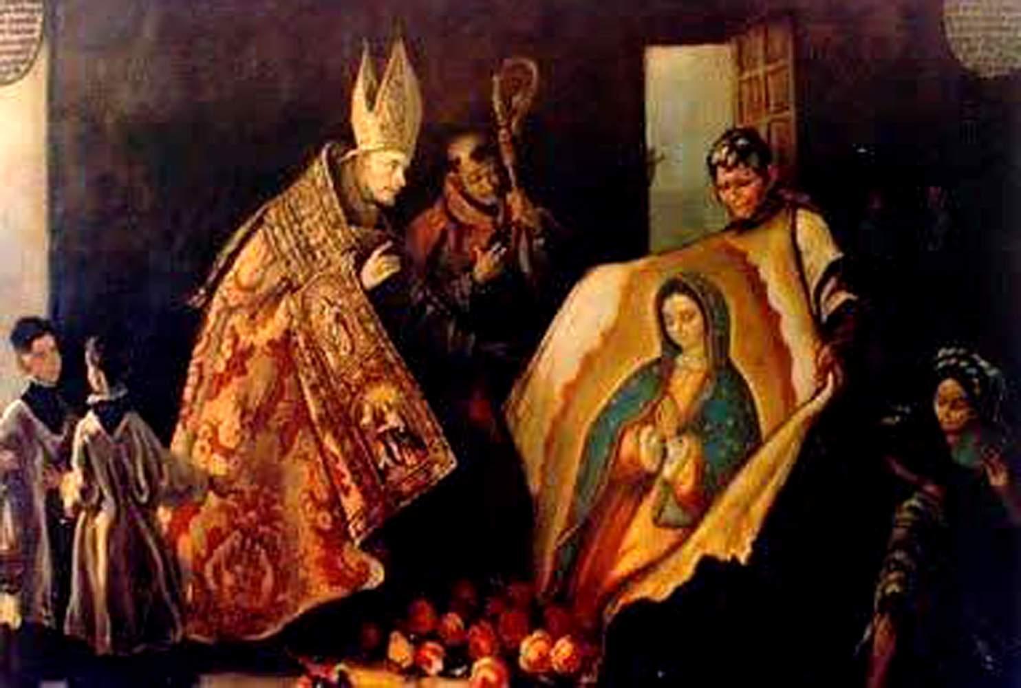 El manto de la Virgen de Guadalupe.