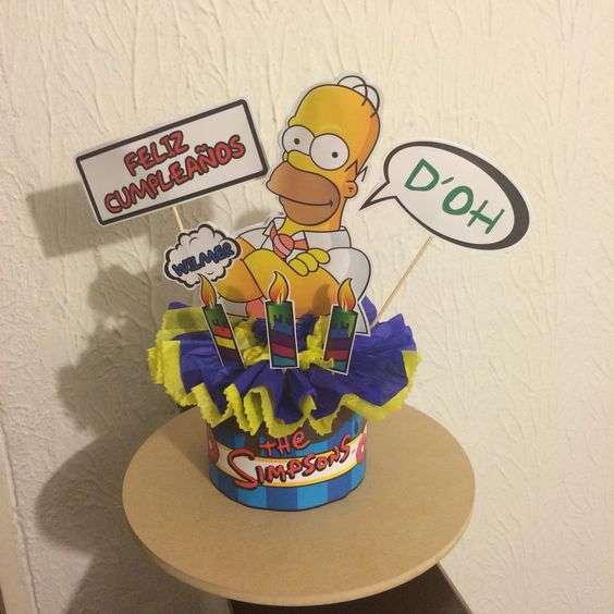 Los centros de mesa.