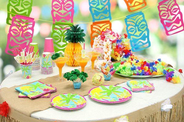 Una fiesta a la hawaiana