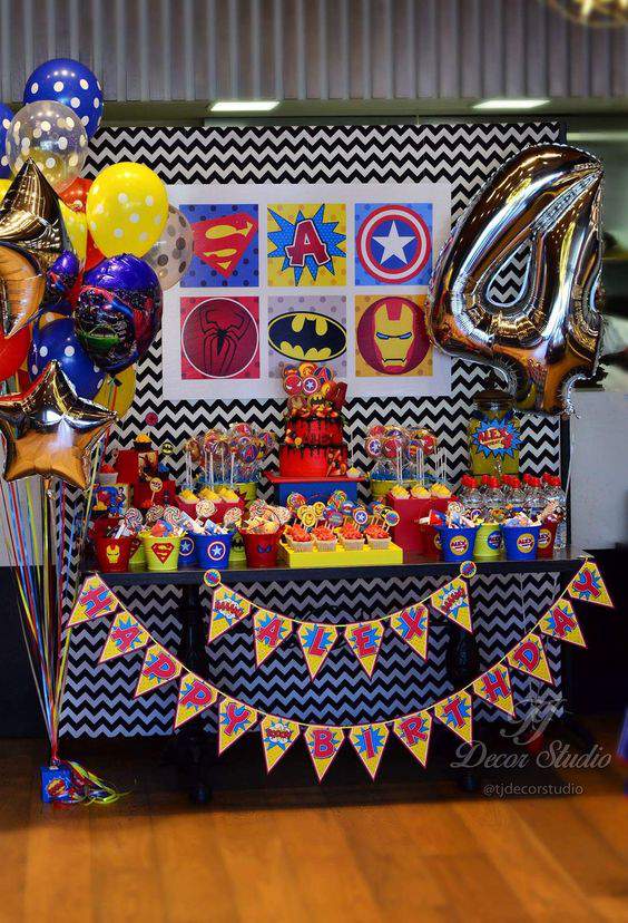 Ideas Cumpleaños de los Vengadores - Como decorar y hacer una fiesta  avengers